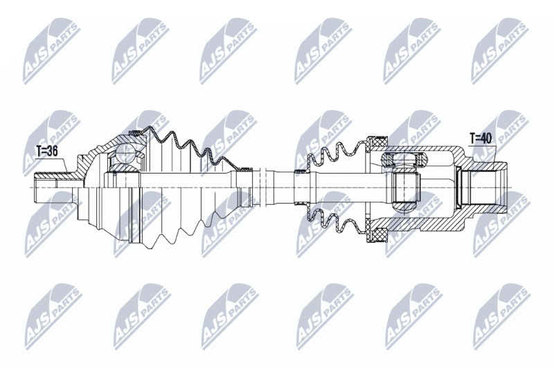 NTY NPW-VW-127 Drive Shaft