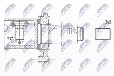 Joint Kit, drive shaft NTY NPW-VW-130