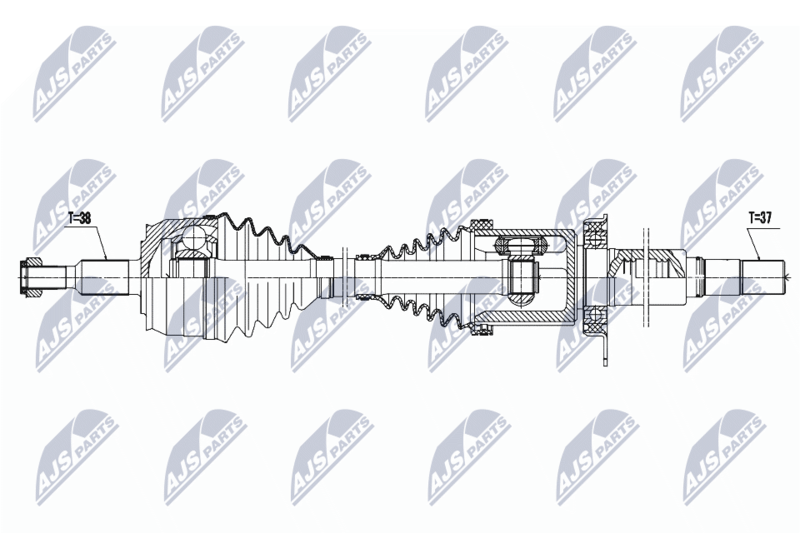 NTY NPW-VW-131 Drive Shaft