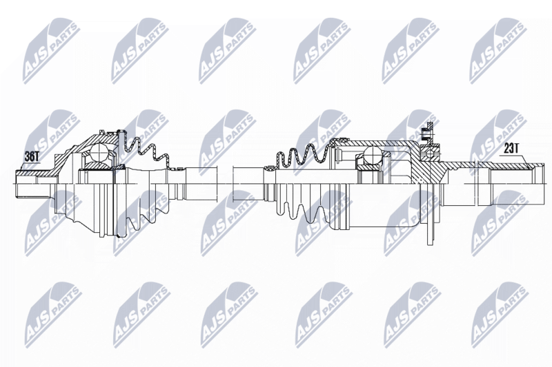 NTY NPW-VW-135 Drive Shaft