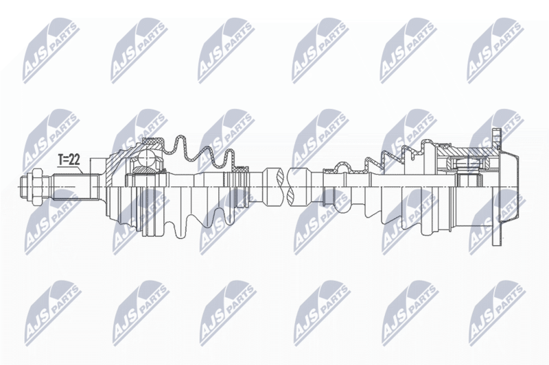 NTY NPW-VW-141 Drive Shaft