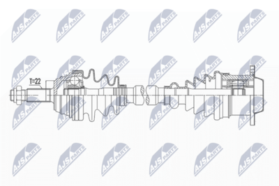 Drive Shaft NTY NPW-VW-141