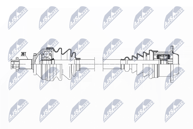 NTY NPW-VW-145 Drive Shaft