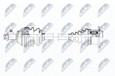 Drive Shaft NTY NPW-VW-147