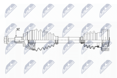 Drive Shaft NTY NPW-VW-151