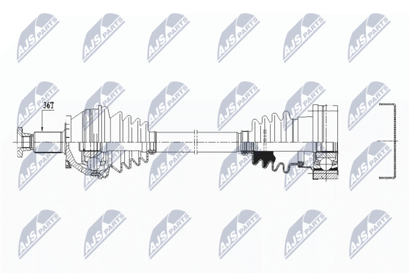 NTY NPW-VW-159 Drive Shaft