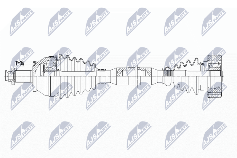 NTY NPW-VW-162 Drive Shaft
