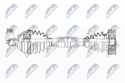 Drive Shaft NTY NPW-VW-173