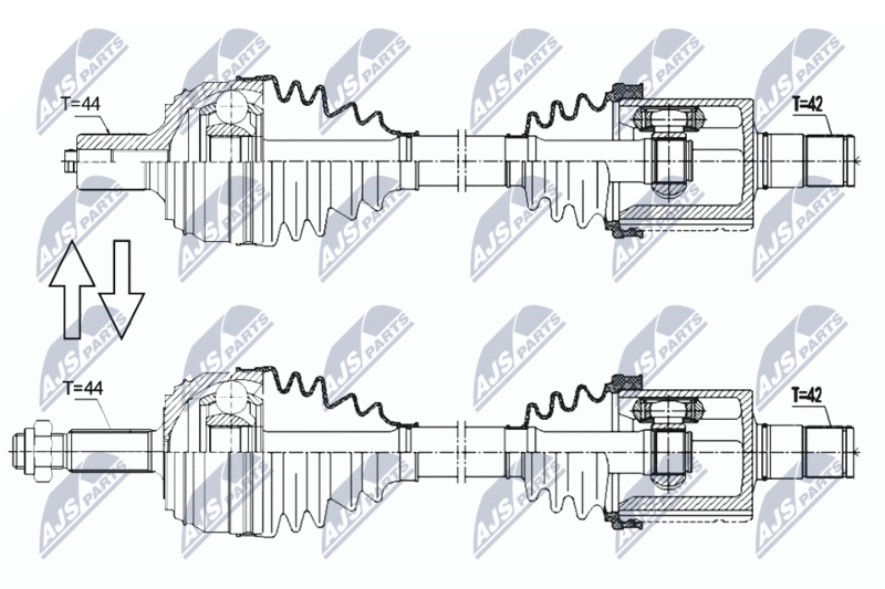 NTY NPW-VW-178 Drive Shaft