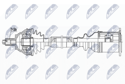 Drive Shaft NTY NPW-VW-184