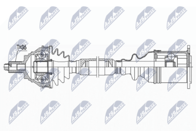 Drive Shaft NTY NPW-VW-185