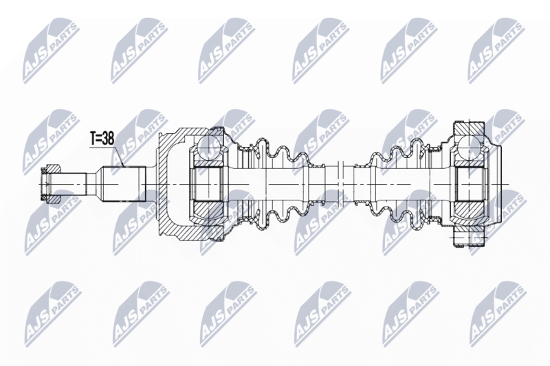 NTY NPW-VW-189 Drive Shaft