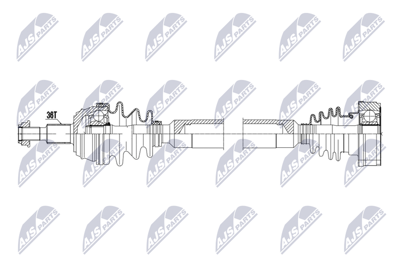NTY NPW-VW-200 Drive Shaft