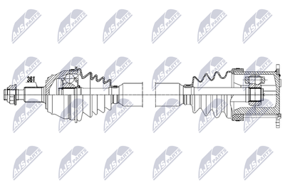 Drive Shaft NTY NPW-VW-203