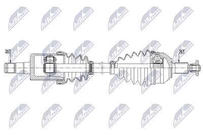 Drive Shaft NTY NPW-VW-206