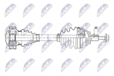 Drive Shaft NTY NPW-VW-207
