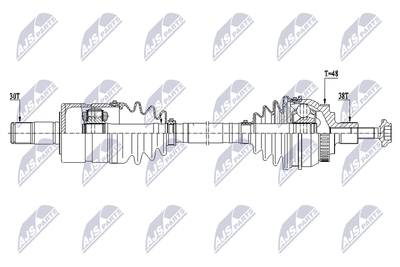 Drive Shaft NTY NPW-VW-209