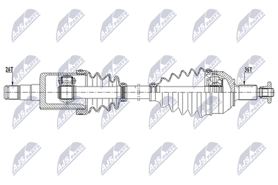 Drive Shaft NTY NPW-VW-210