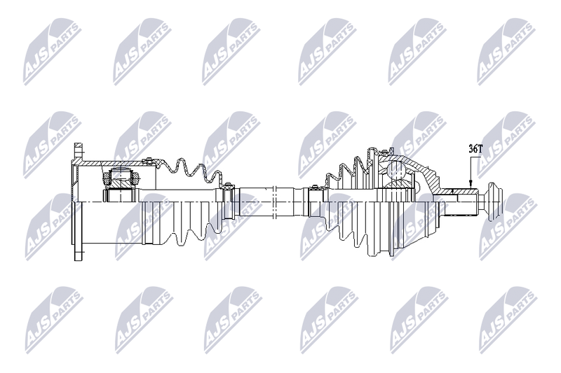 NTY NPW-VW-211 Drive Shaft
