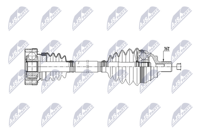 Drive Shaft NTY NPW-VW-213