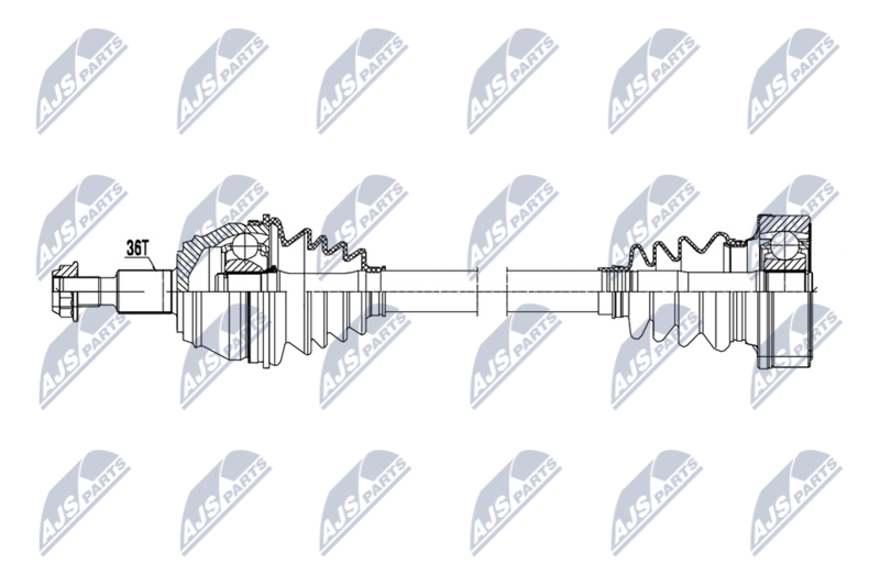 NTY NPW-VW-214 Drive Shaft