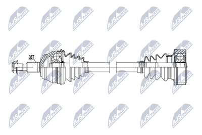 Drive Shaft NTY NPW-VW-214