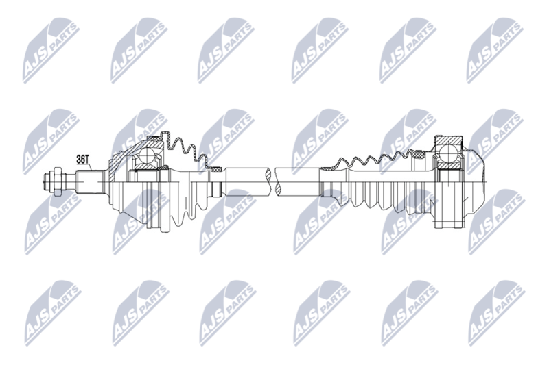 NTY NPW-VW-215 Drive Shaft