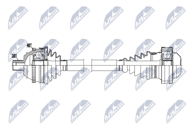 NTY NPW-VW-217 Drive Shaft