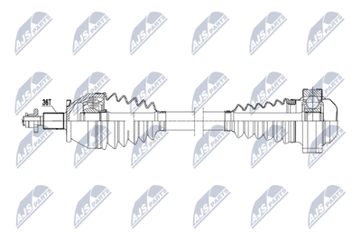 Drive Shaft NTY NPW-VW-218