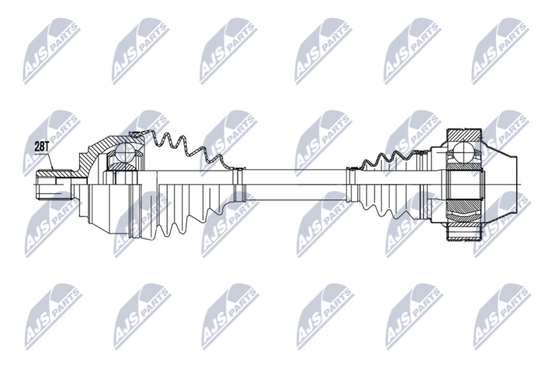 NTY NPW-VW-219 Drive Shaft