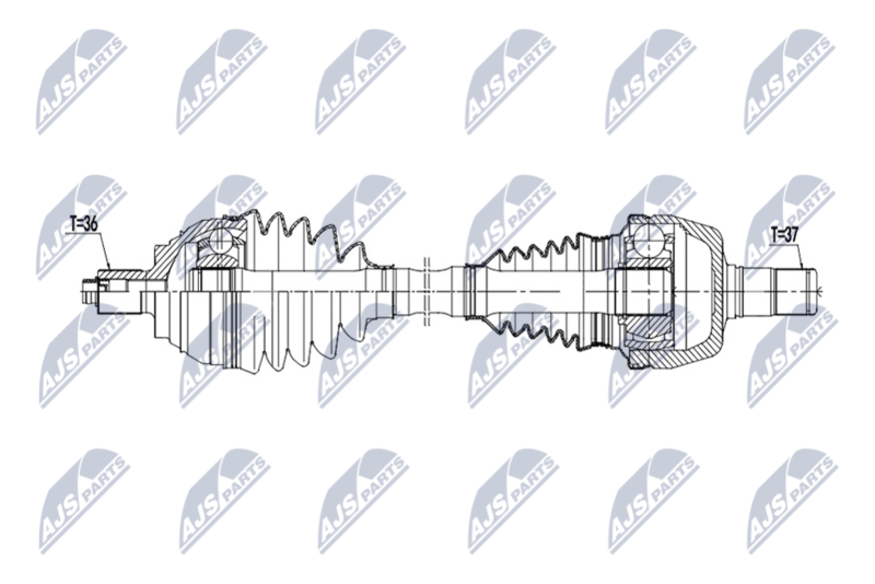 NTY NPW-VW-220 Drive Shaft