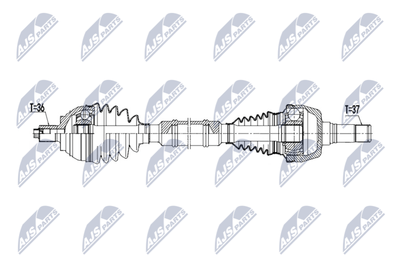 NTY NPW-VW-221 Drive Shaft