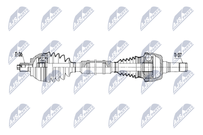 Drive Shaft NTY NPW-VW-221