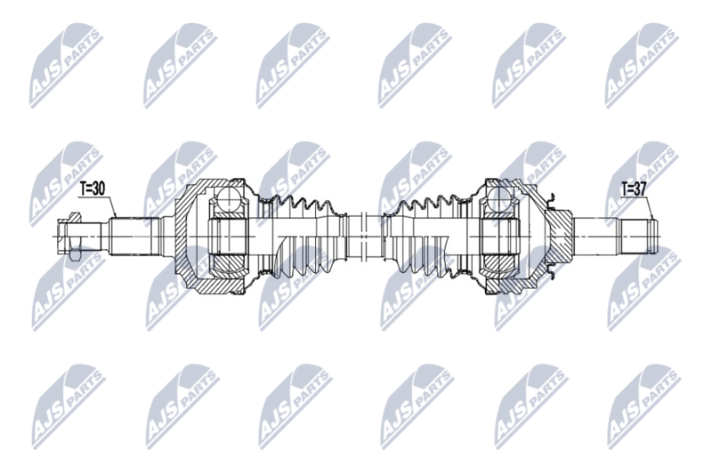 NTY NPW-VW-222 Drive Shaft