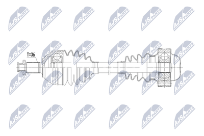 Drive Shaft NTY NPW-VW-229