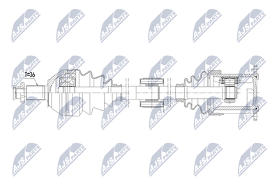 Drive Shaft NTY NPW-VW-230