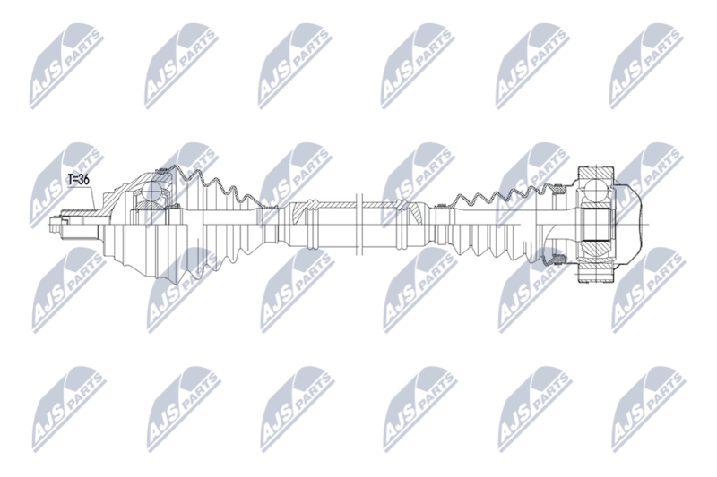NTY NPW-VW-231 Drive Shaft