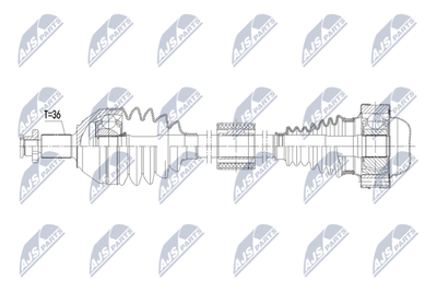 Drive Shaft NTY NPW-VW-232