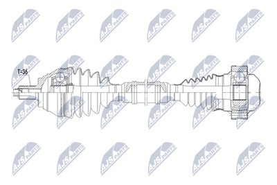 Drive Shaft NTY NPW-VW-233