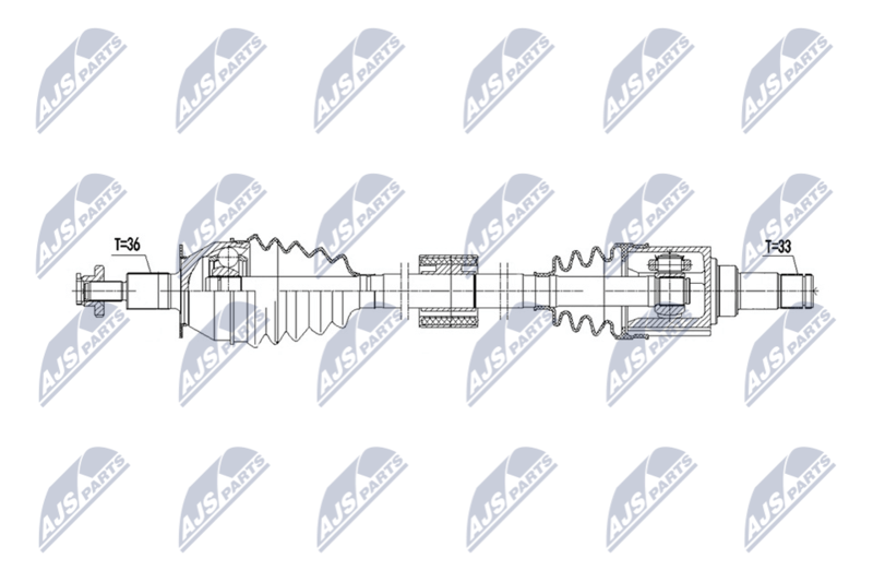NTY NPW-VW-234 Drive Shaft