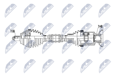 Drive Shaft NTY NPW-VW-235