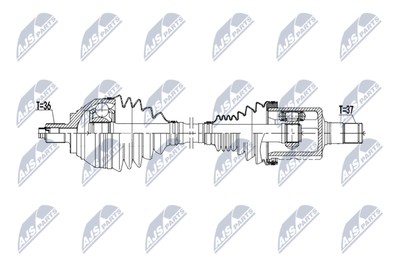 Drive Shaft NTY NPW-VW-236