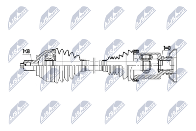Drive Shaft NTY NPW-VW-237
