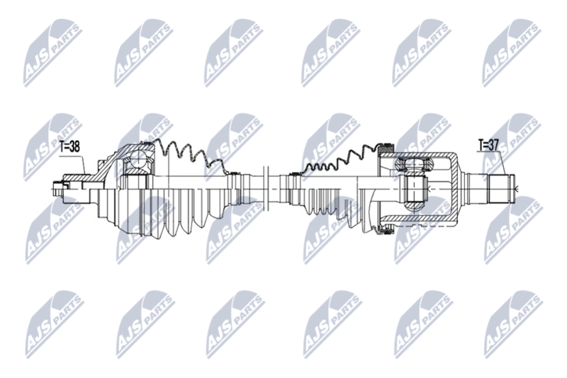 NTY NPW-VW-238 Drive Shaft
