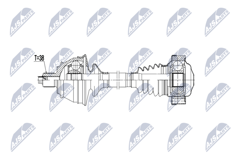 NTY NPW-VW-239 Drive Shaft