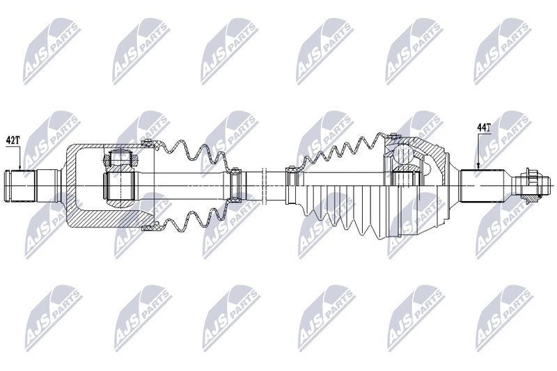 NTY NPW-VW-242 Drive Shaft
