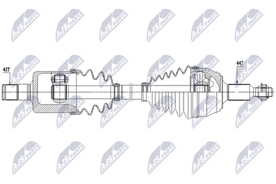 Drive Shaft NTY NPW-VW-242