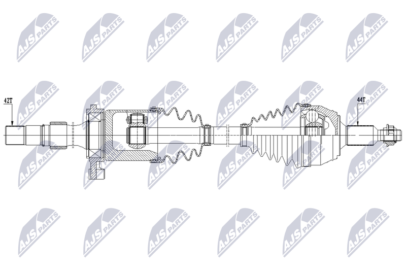 NTY NPW-VW-243 Drive Shaft