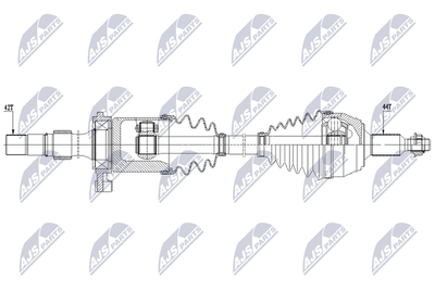 Drive Shaft NTY NPW-VW-243