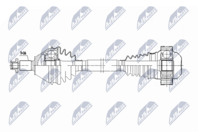 Drive Shaft NTY NPW-VW-248